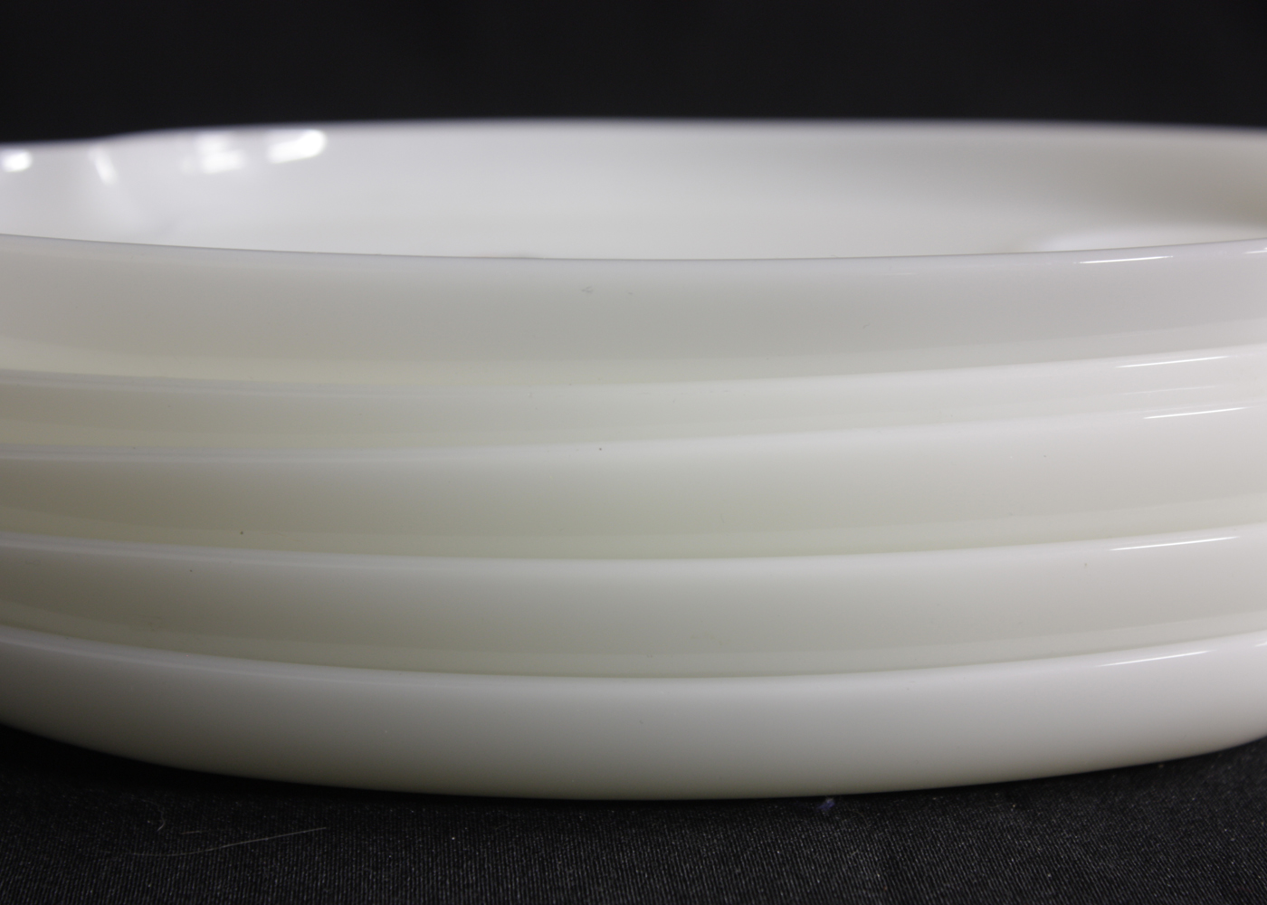 Federal Glass 'Rosecrest' Five Piece Snack set