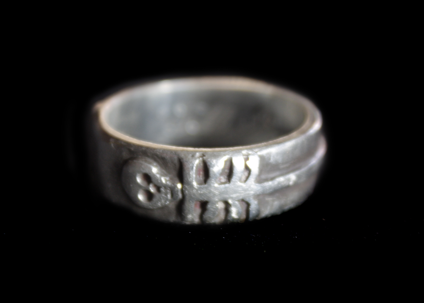 Sterling Silver Skeletons Wedding Band