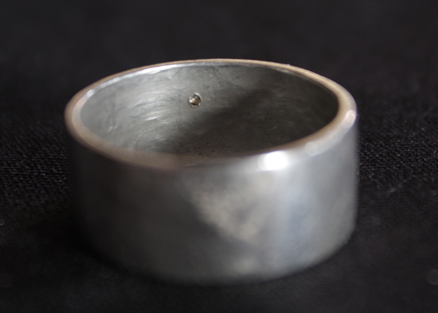 Men's 0.5 Carat Brown Diamond and Sterling Wedding Band