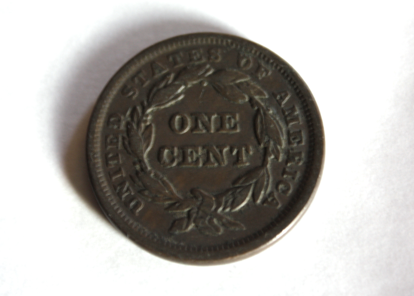 1843 Braided Hair Liberty Large Cent Coin