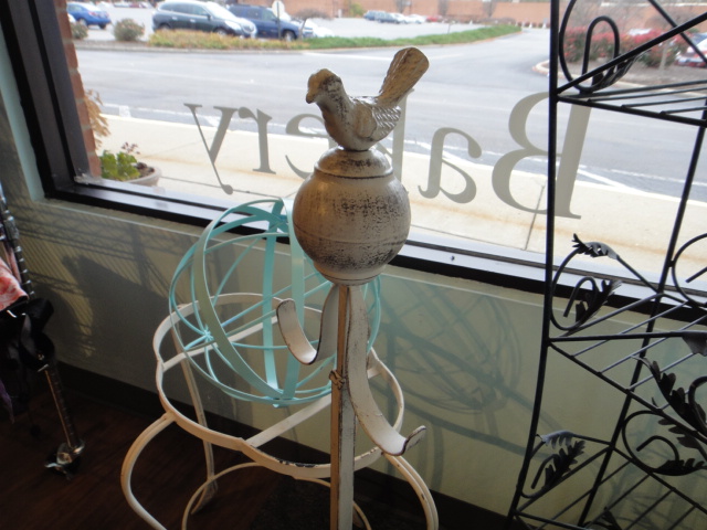 Four Vintage Plant Stands and A Display Stand