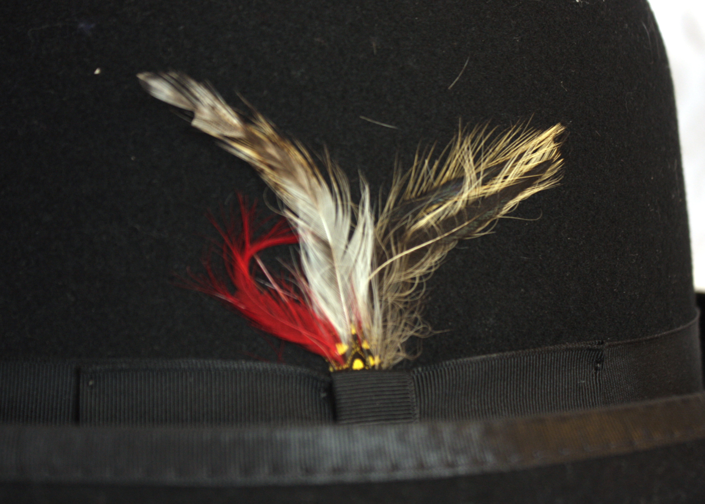 Pair of Mens Fashion Wool Derby and Fedora hats