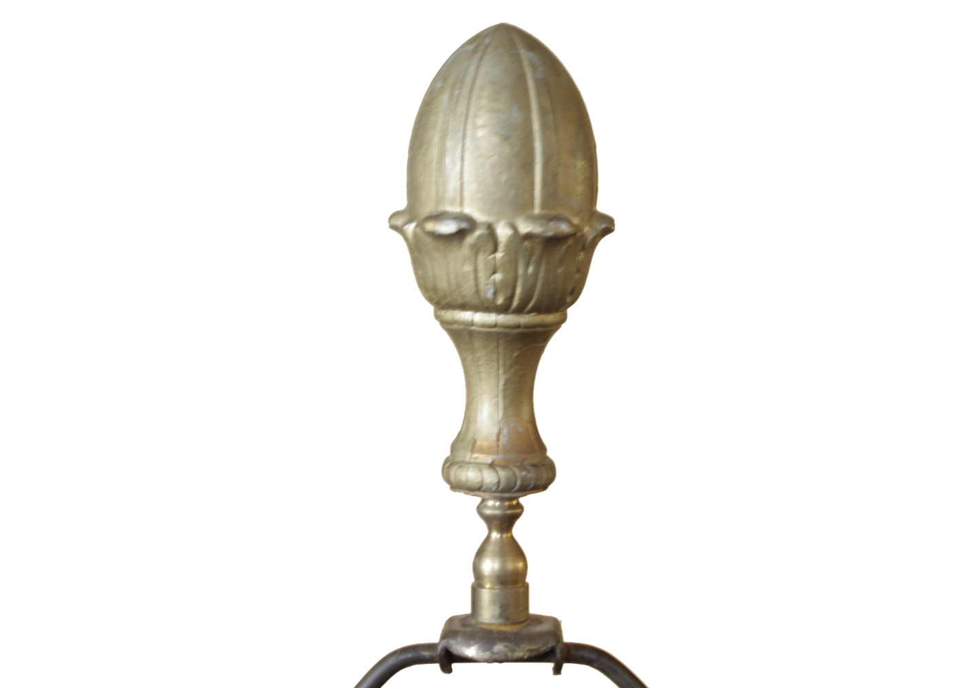 Vintage Glass Painted Table Lamp