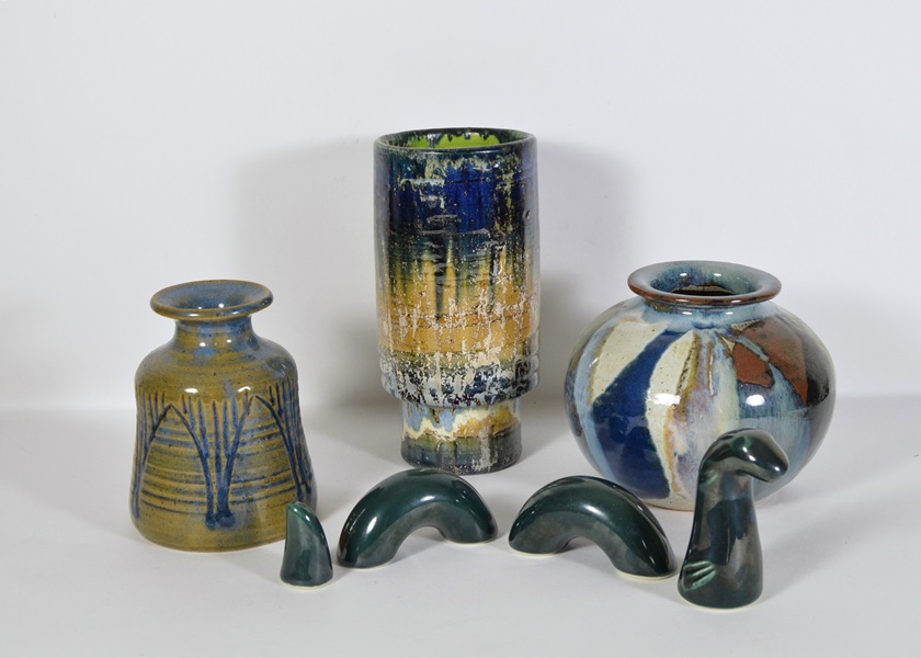 Assortment of Norwegian Pottery Items