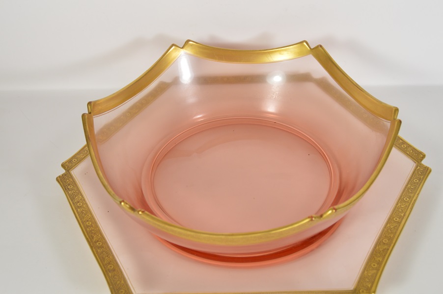 Art Deco Pink Glass Items