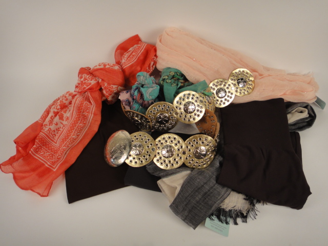 Dairi Moroccan Leather Belt, Leggings and Scarves