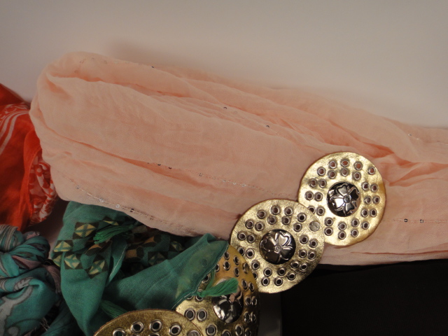 Dairi Moroccan Leather Belt, Leggings and Scarves