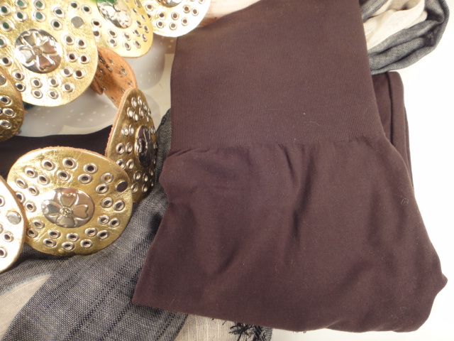 Dairi Moroccan Leather Belt, Leggings and Scarves