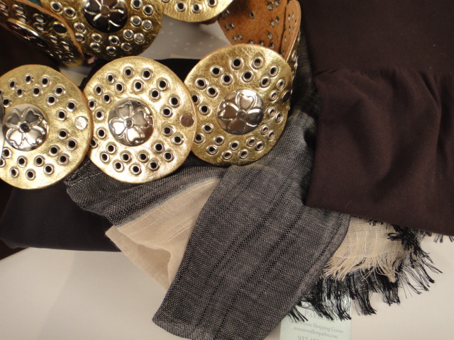 Dairi Moroccan Leather Belt, Leggings and Scarves