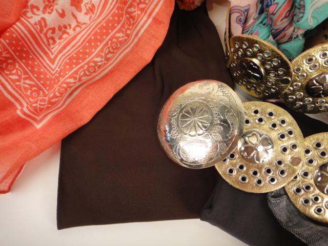 Dairi Moroccan Leather Belt, Leggings and Scarves