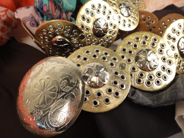 Dairi Moroccan Leather Belt, Leggings and Scarves