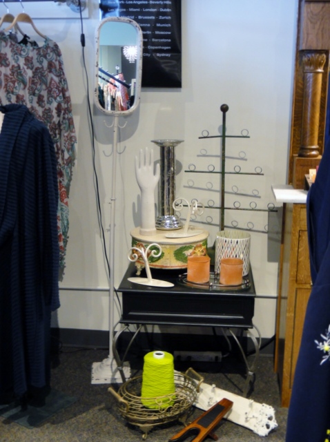 White Wrought Iron Standing Mirror, Jewelry Display Stands + More