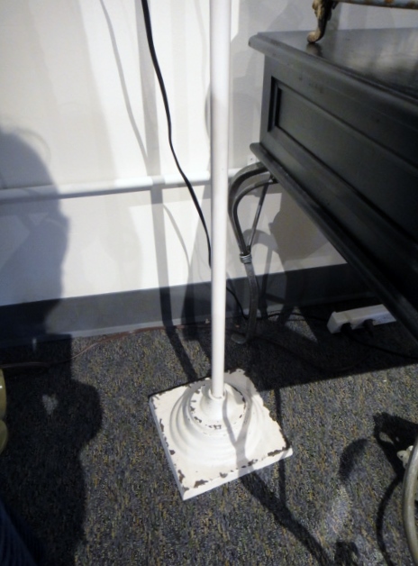 White Wrought Iron Standing Mirror, Jewelry Display Stands + More