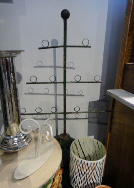 White Wrought Iron Standing Mirror, Jewelry Display Stands + More