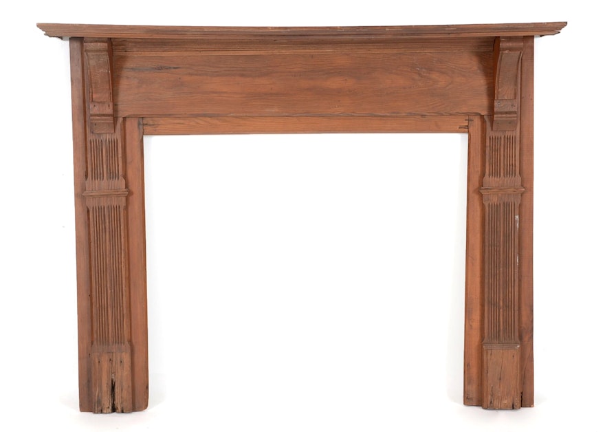 Victorian Ash Mantlepiece