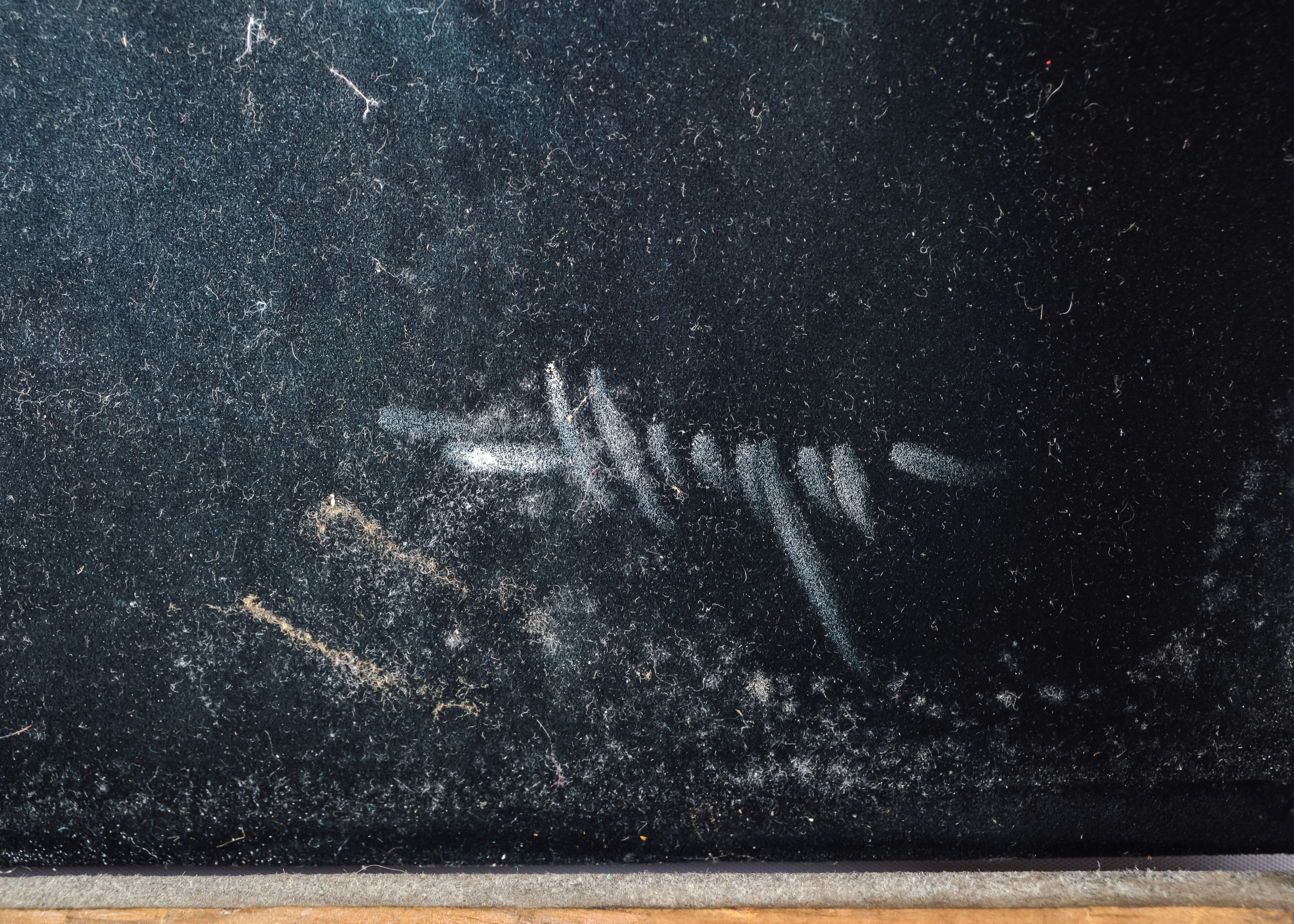 Vintage, Signed Black Velvet Painting of a Nude Woman