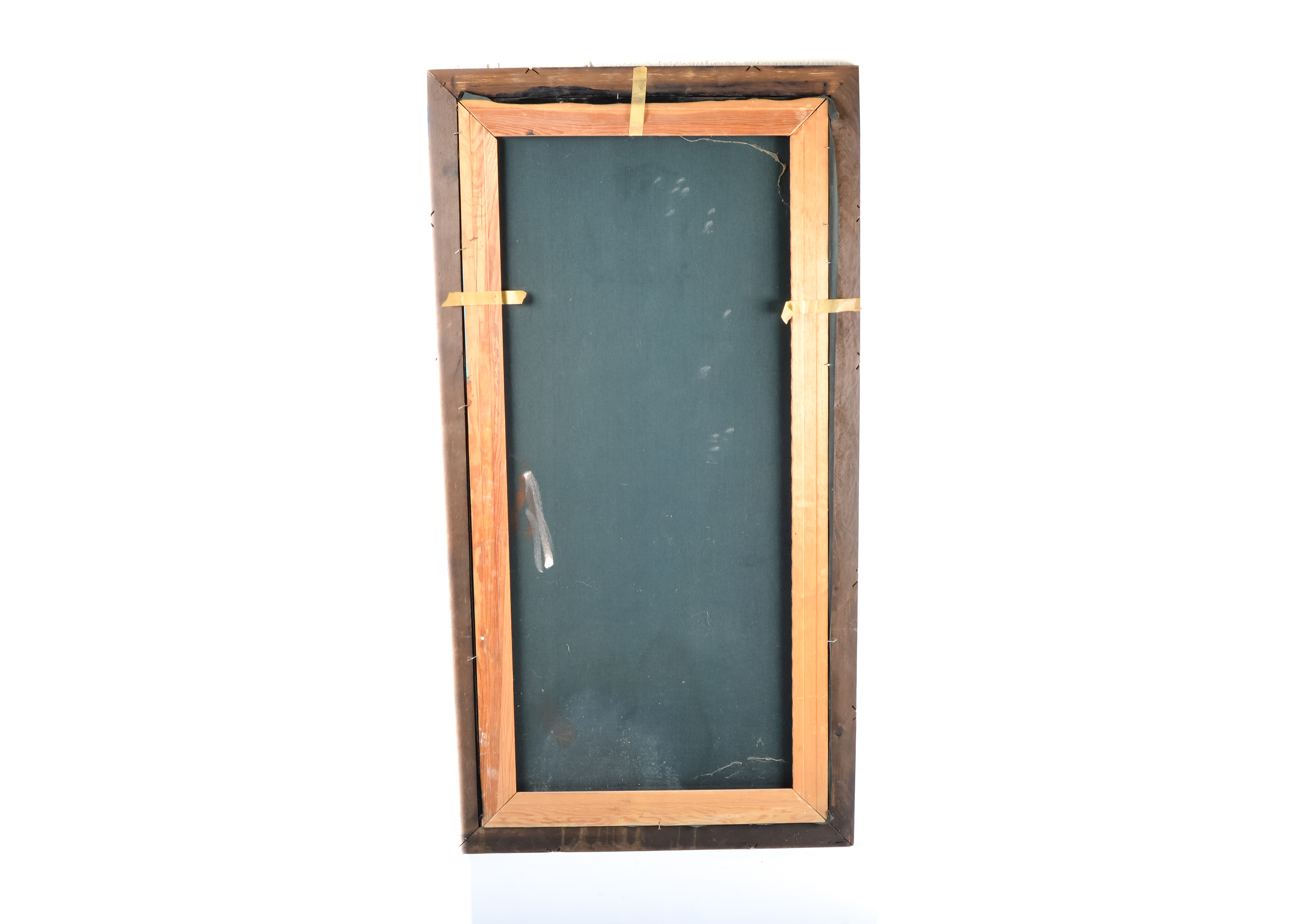 Vintage, Signed Black Velvet Painting of a Nude Woman