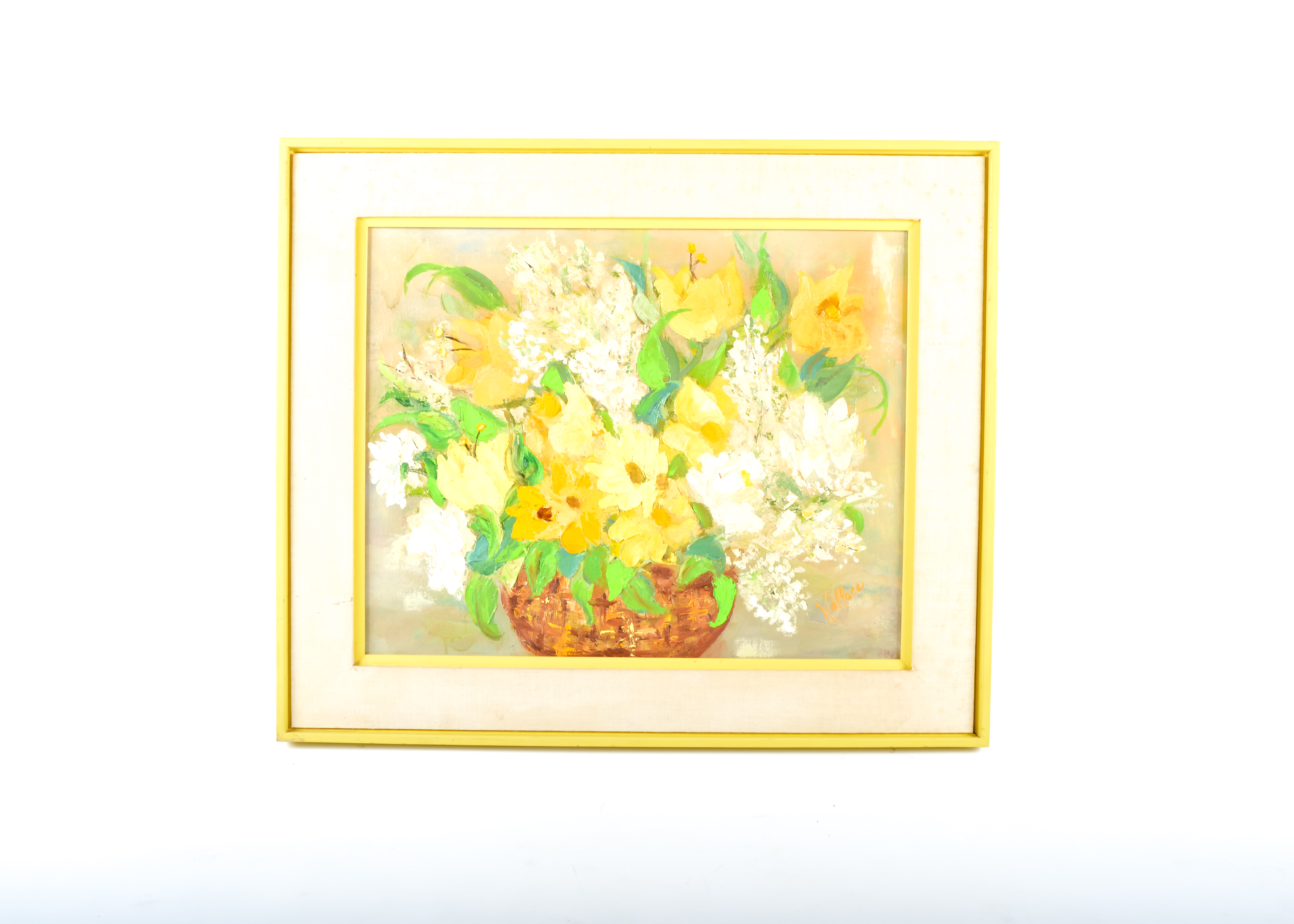 Original, Signed Oil on Canvas Still Life by Evelyn Wallace