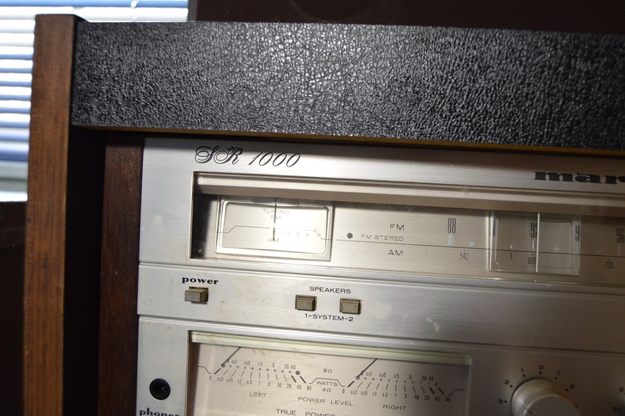 Vintage Stereo System and Cabinet