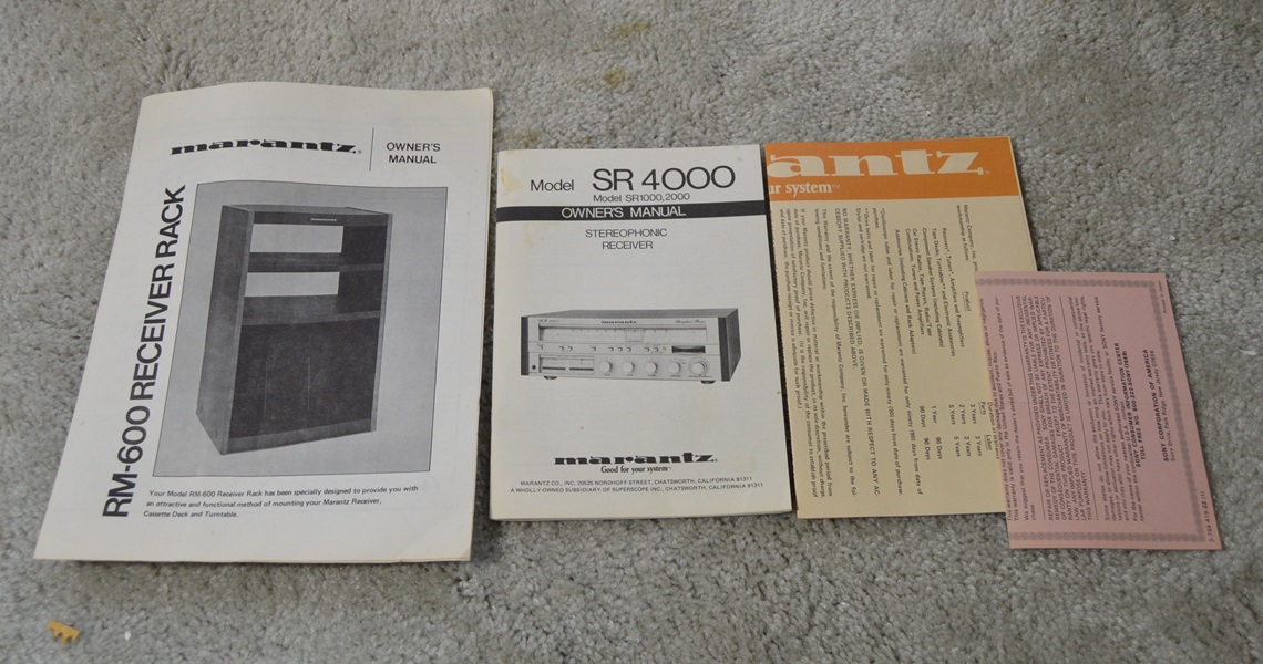 Vintage Stereo System and Cabinet