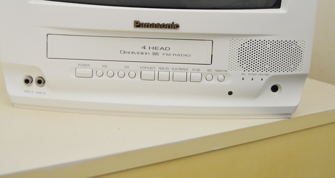 Panasonic VHS Player and Monitor