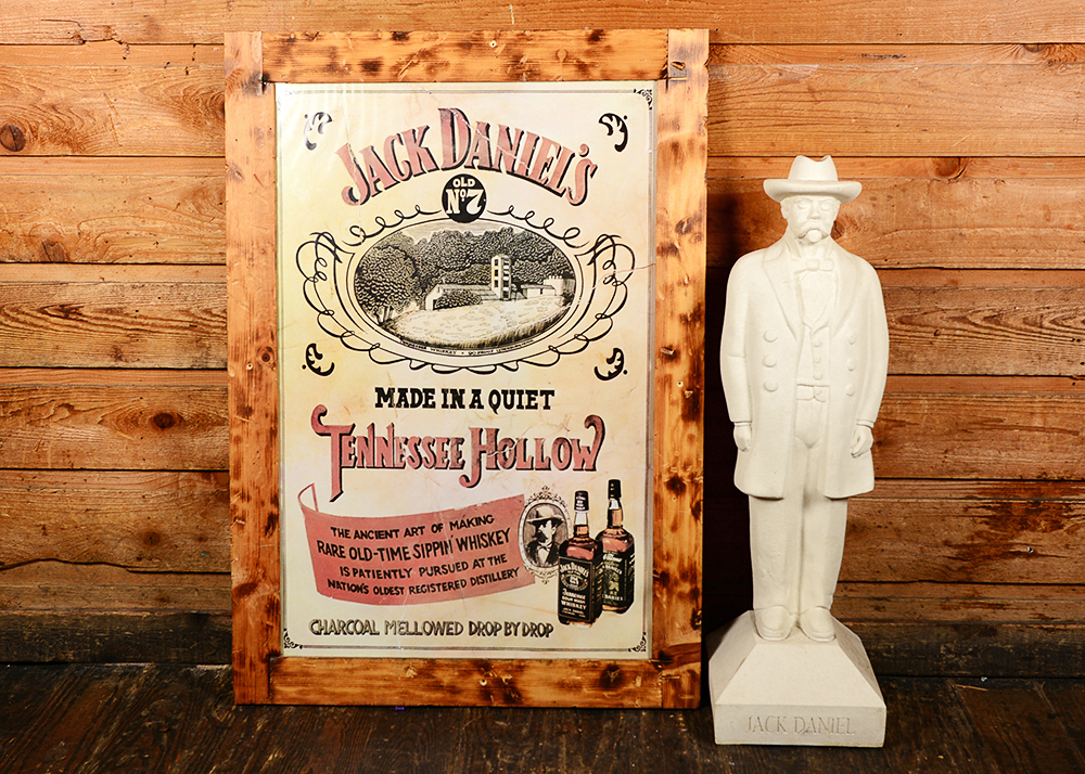 Jack Daniel's Statue and Framed Poster
