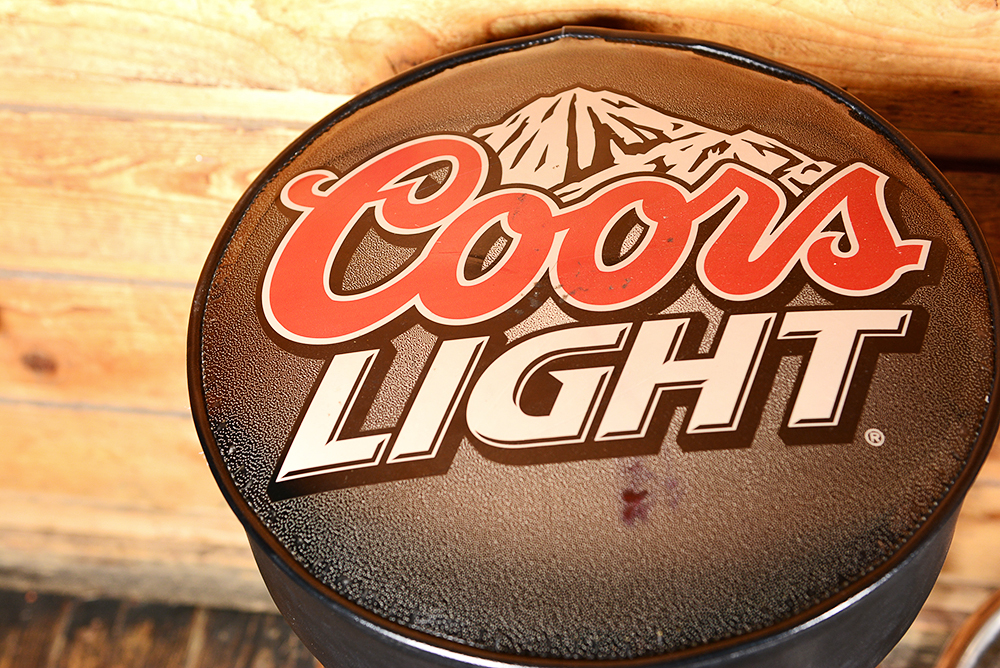 Coors Light Swiveling Bar Stools