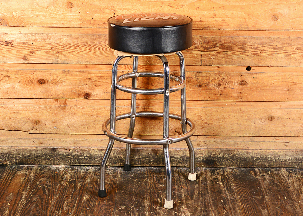 Coors Light Swiveling Bar Stools