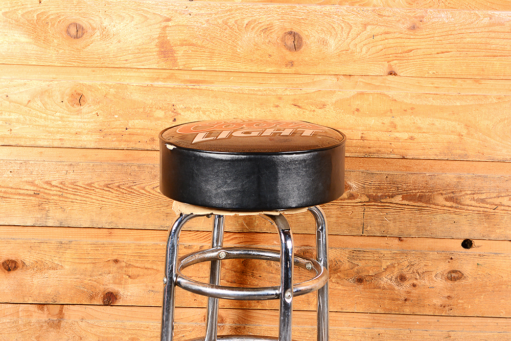 Coors Light Swiveling Bar Stools