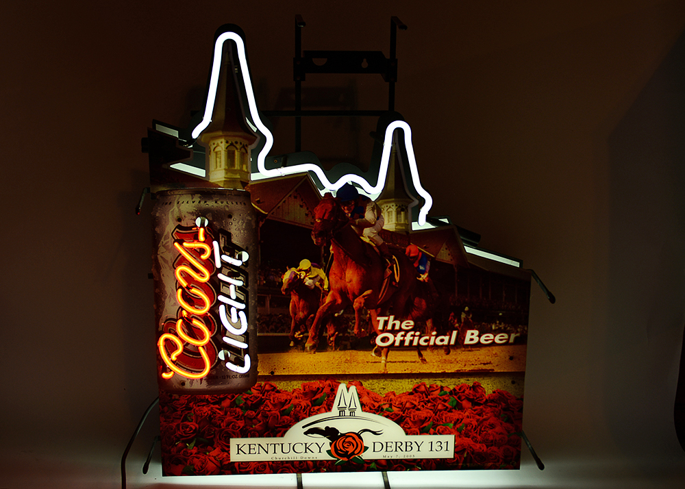 Coors Light Kentucky Derby Neon Advertising Sign