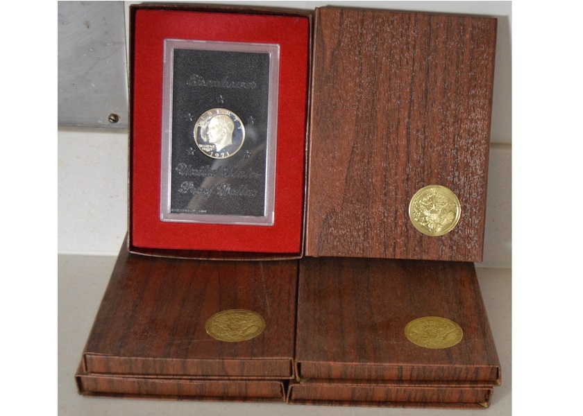 Six 1971 Eisenhower United States Proof Dollar Sets