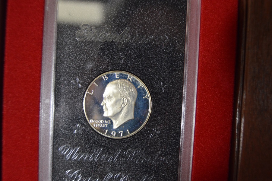 Six 1971 Eisenhower United States Proof Dollar Sets