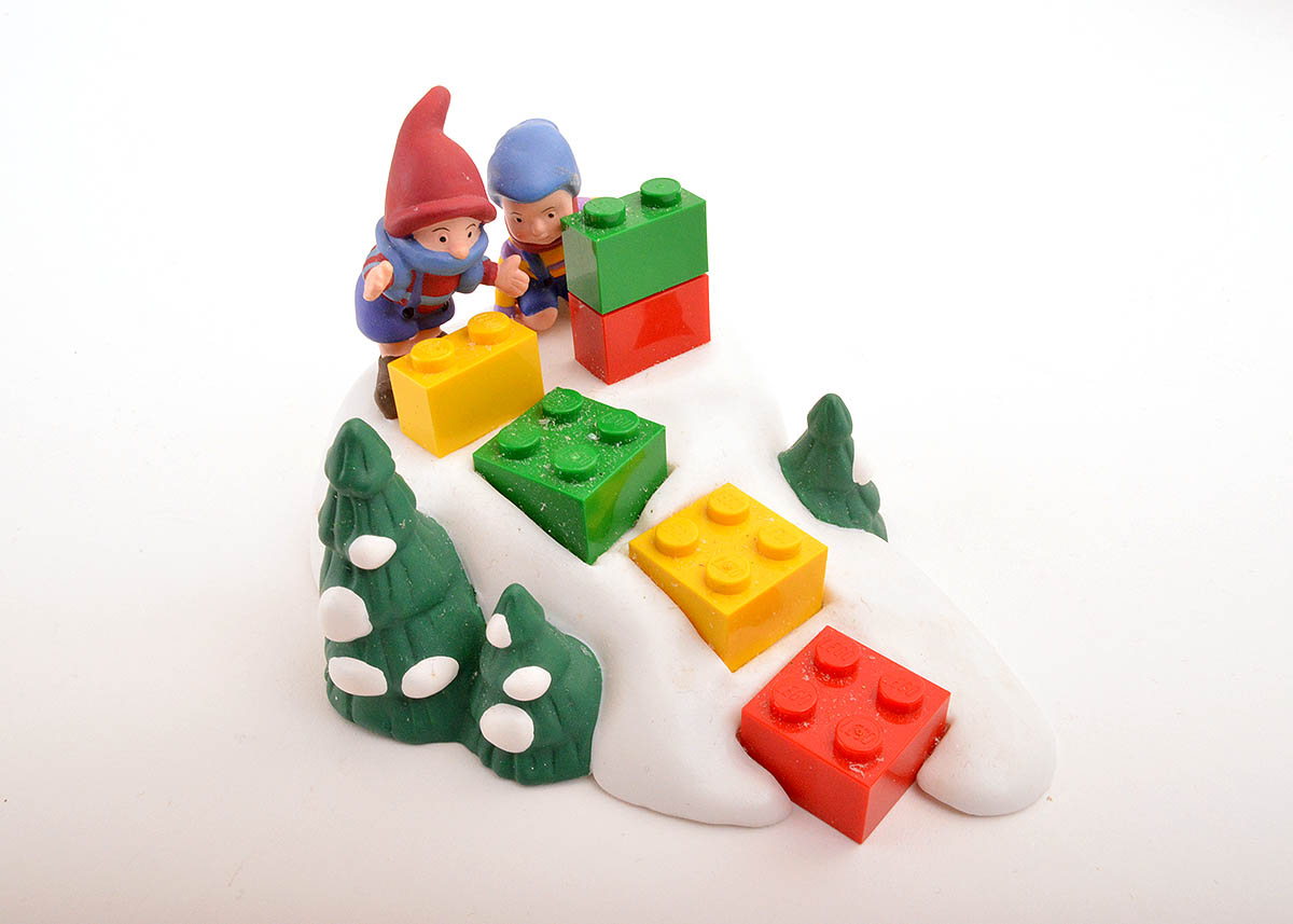 Department 56 Heritage Village North Pole Series Lego Trio