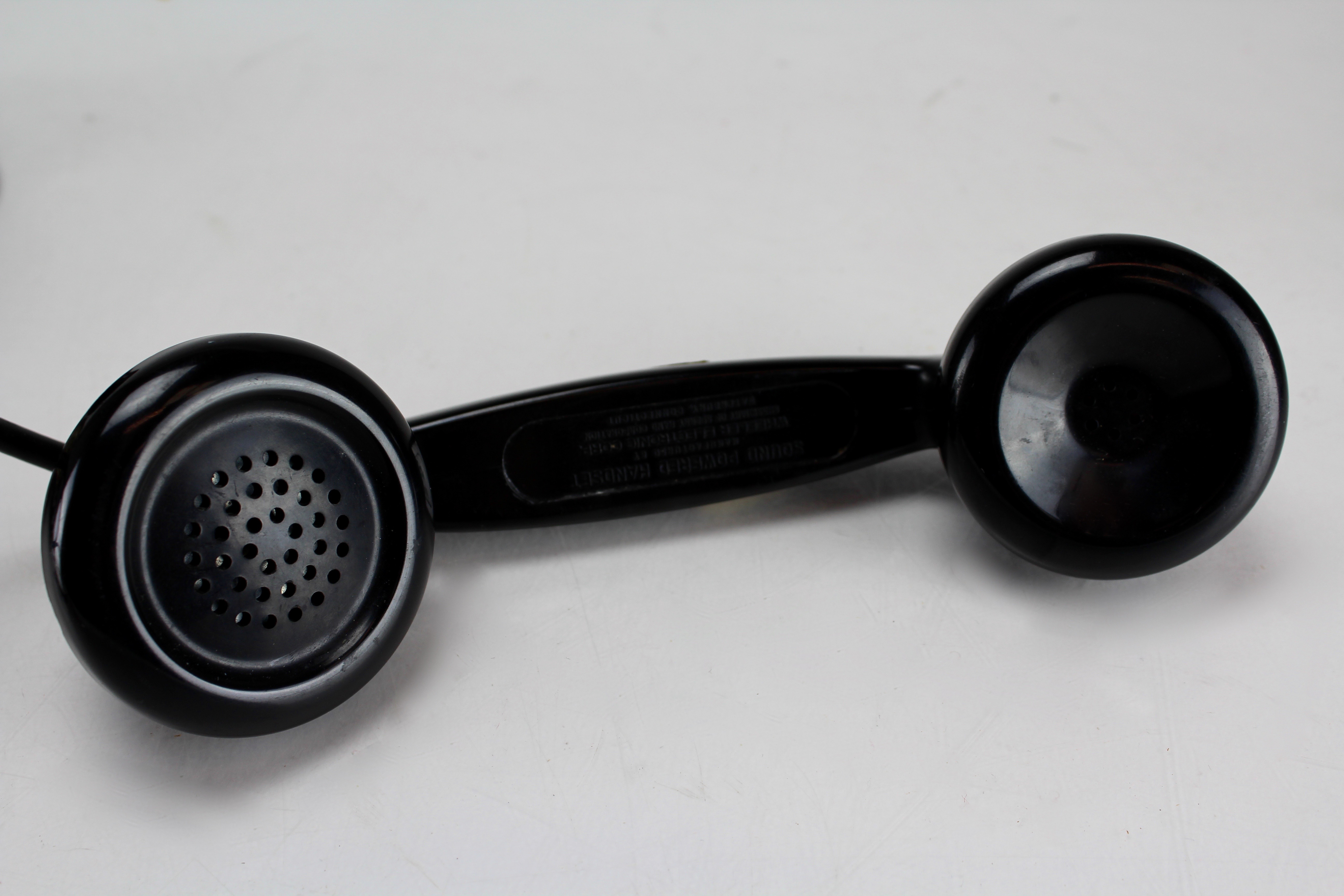 Twin Set of Vintage Wheeler Sound Powered Telephone Hansdset