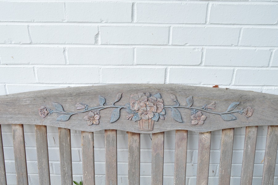 Wooden Slat Back Garden Bench