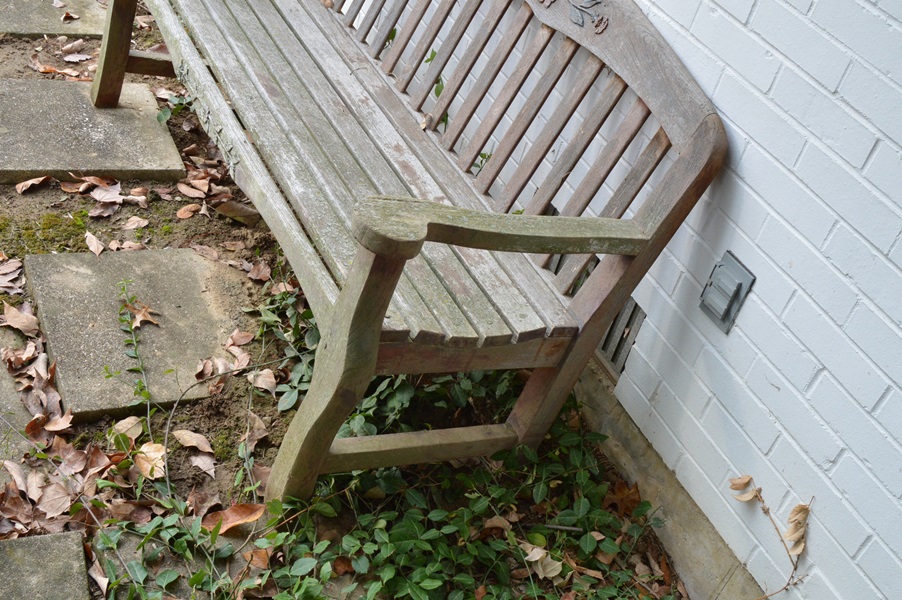 Wooden Slat Back Garden Bench