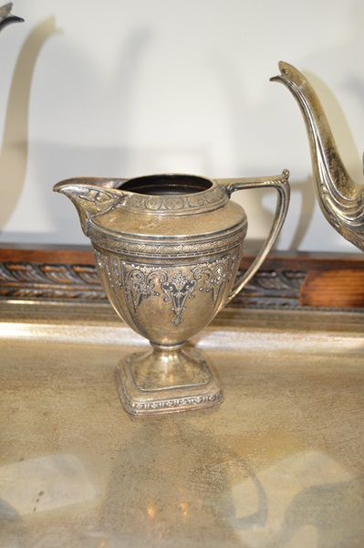 Antique Derby International Silver Plated Tea Set