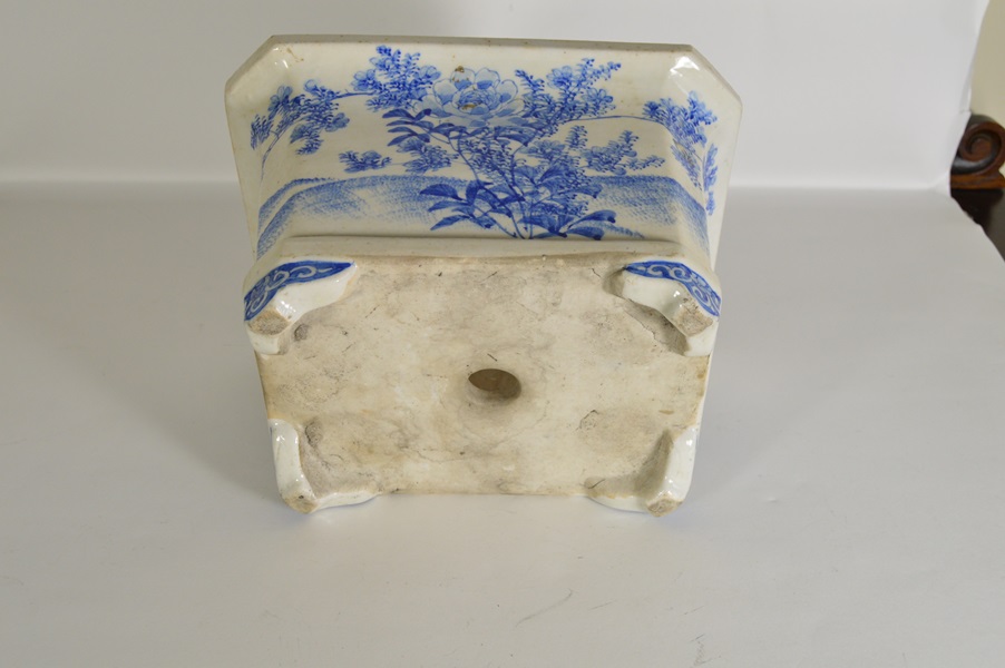 Asain Blue and White Porcelain Planter