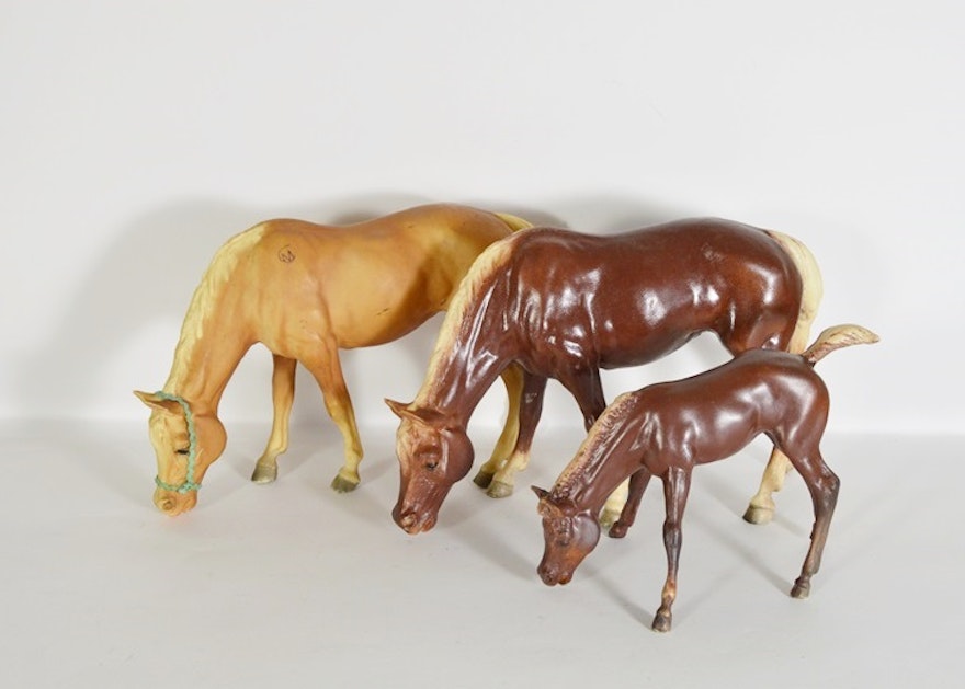 Three 1970's Breyer Horse Figurines