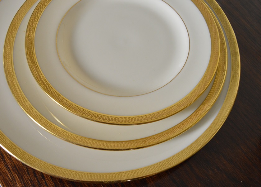 114-Piece Gold Rimmed Lenox China Set