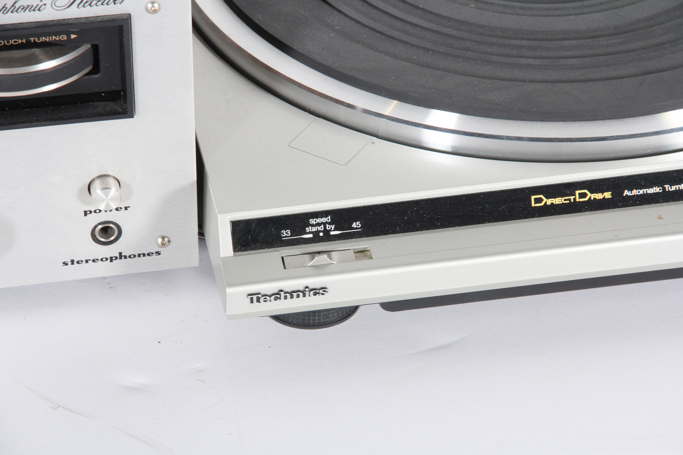 Technics Turntable and Marantz Receiver