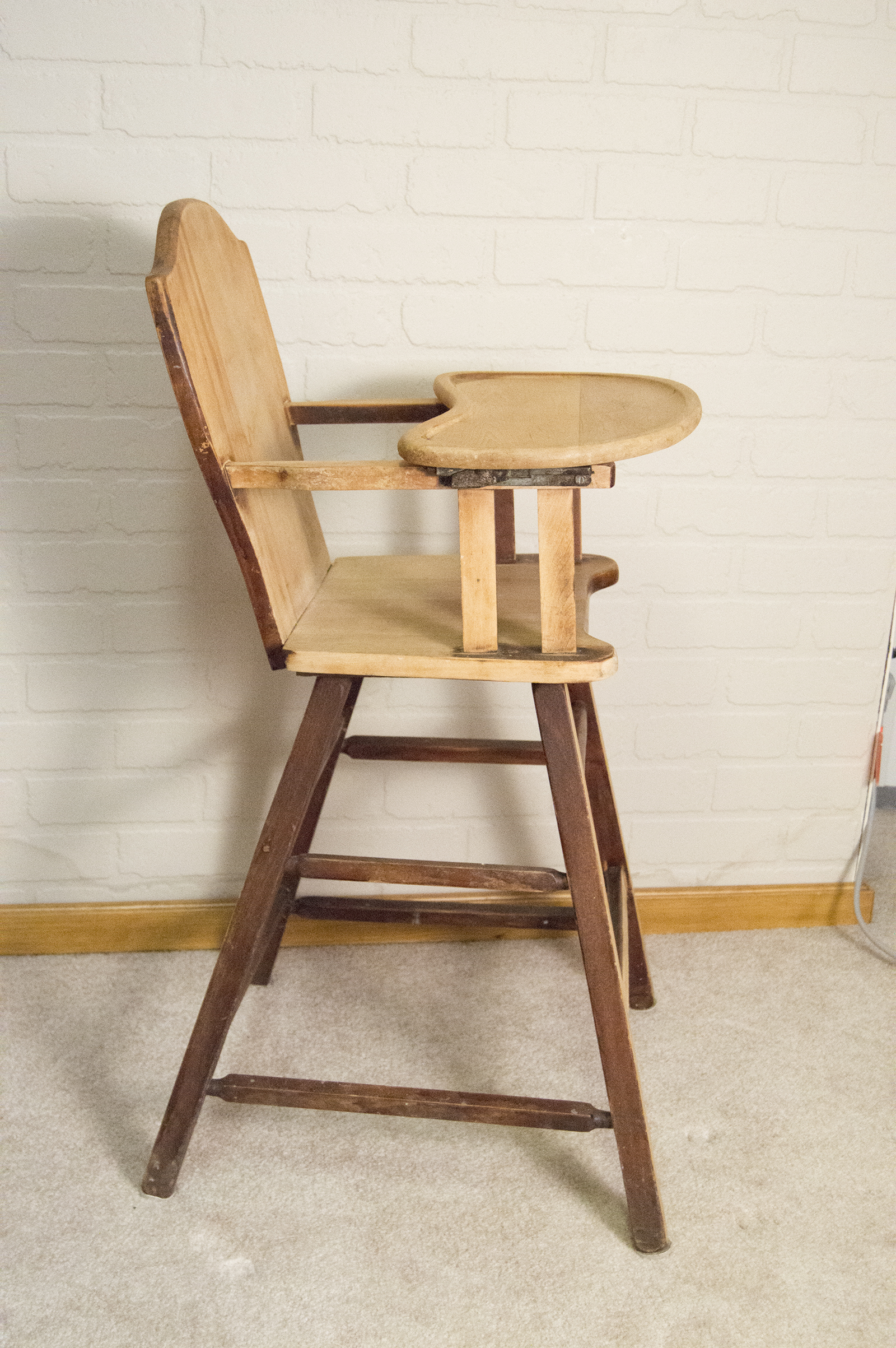 Vintage Wood High Chair