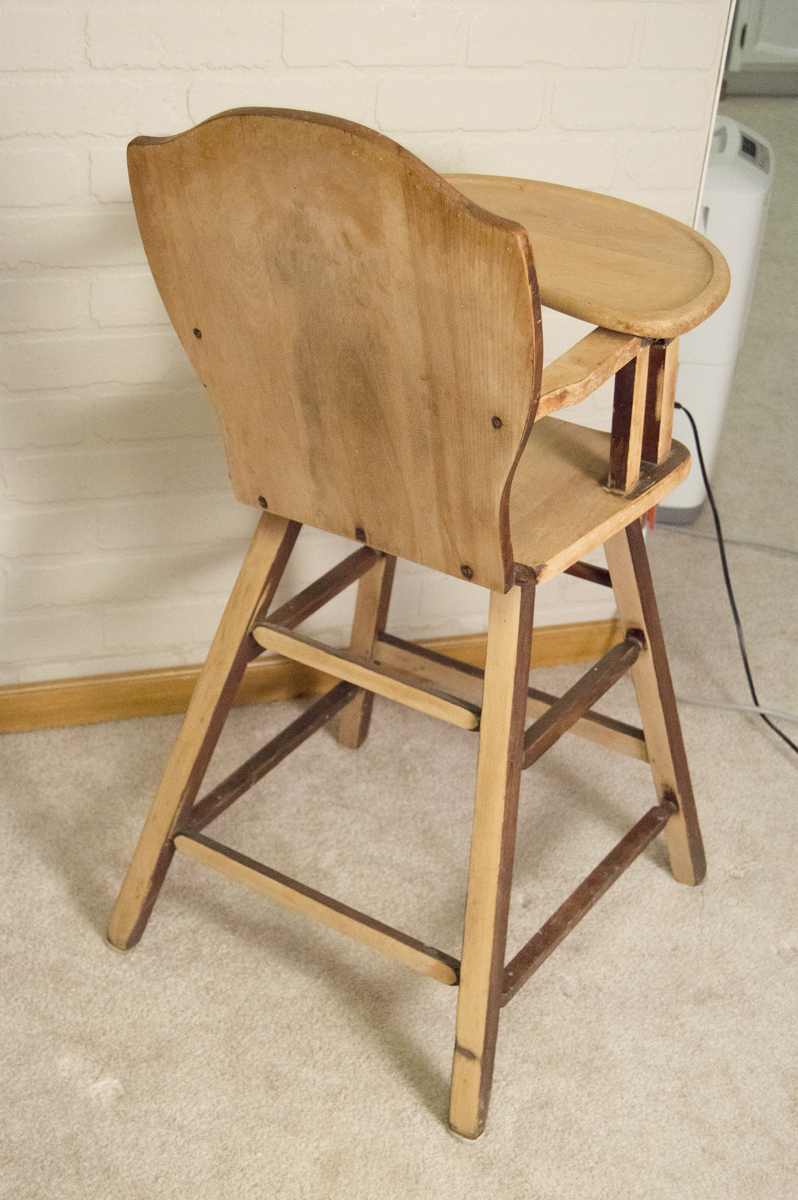 Vintage Wood High Chair