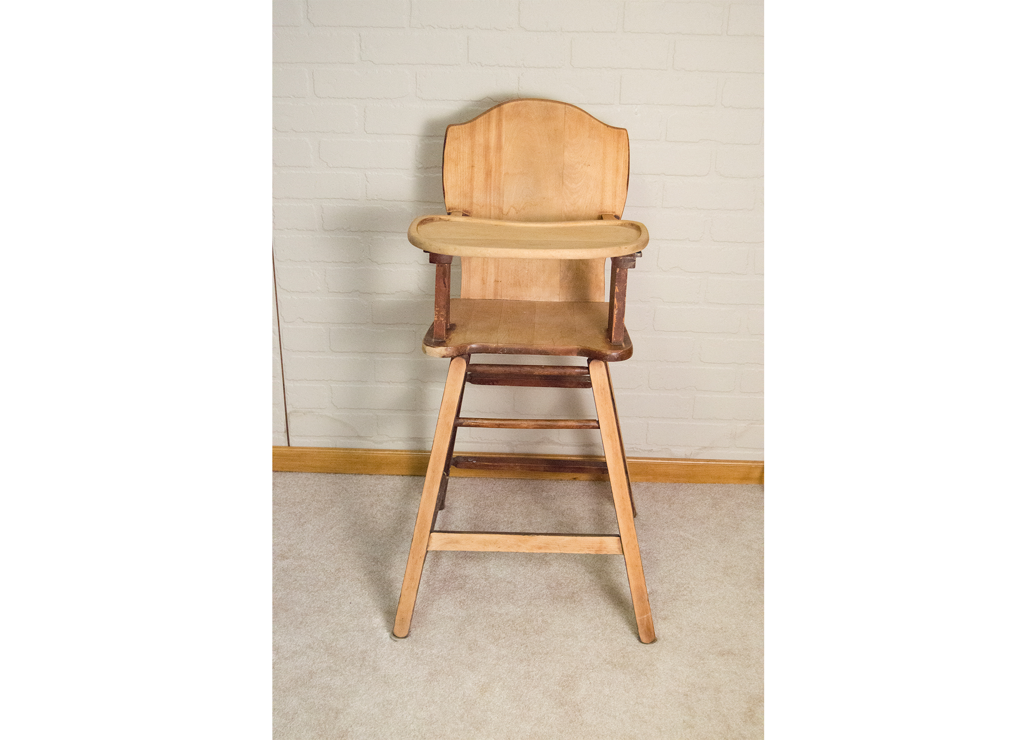 Vintage Wood High Chair