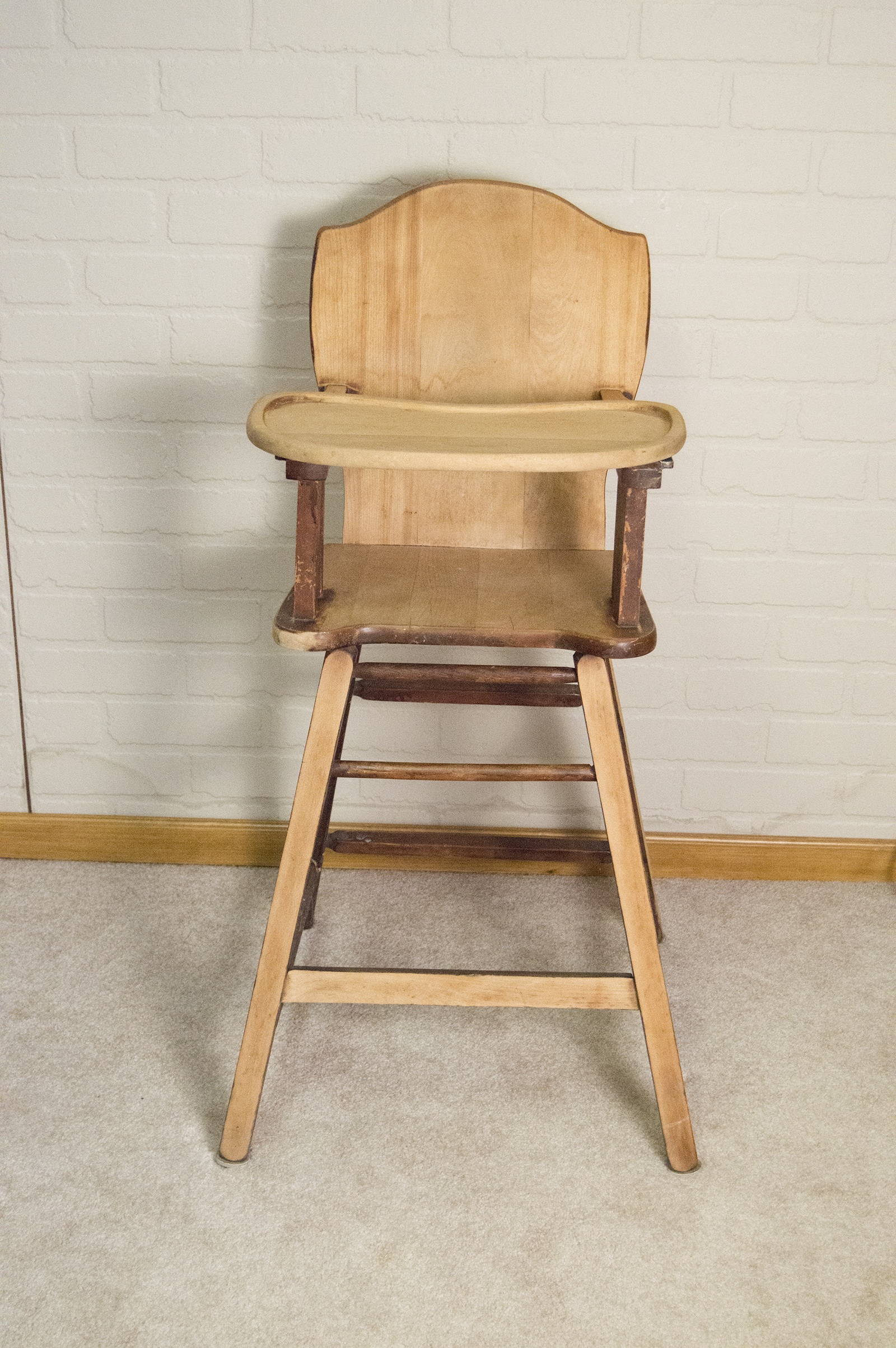 Vintage Wood High Chair