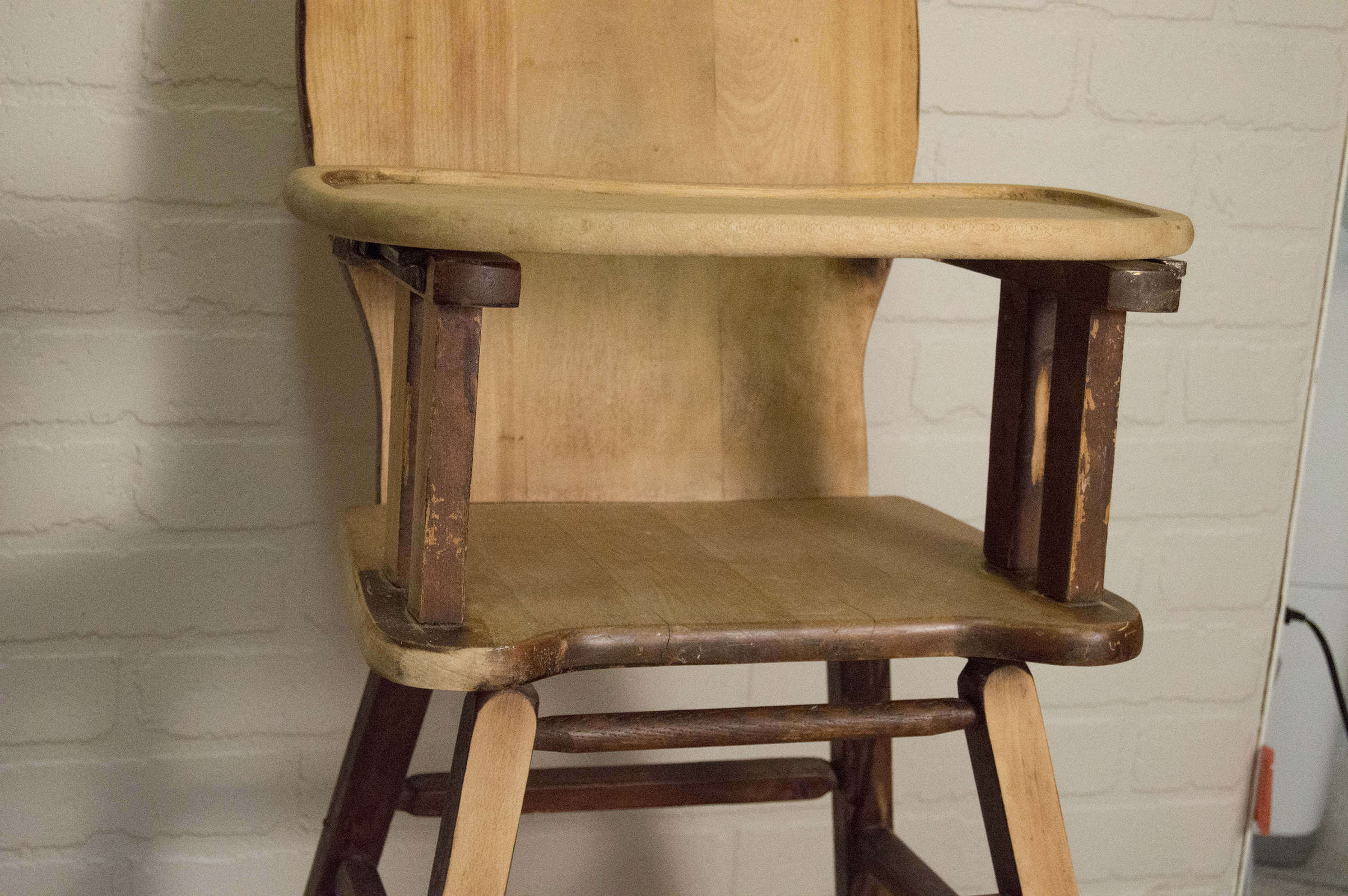 Vintage Wood High Chair