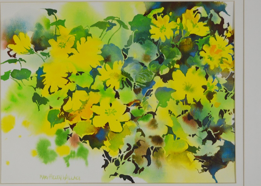 Mary Wallace Watercolor- Carpet of Gold