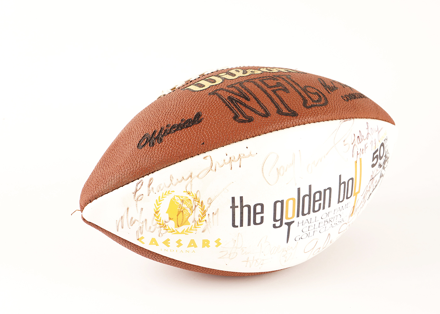 Charlie Strong Signed Football