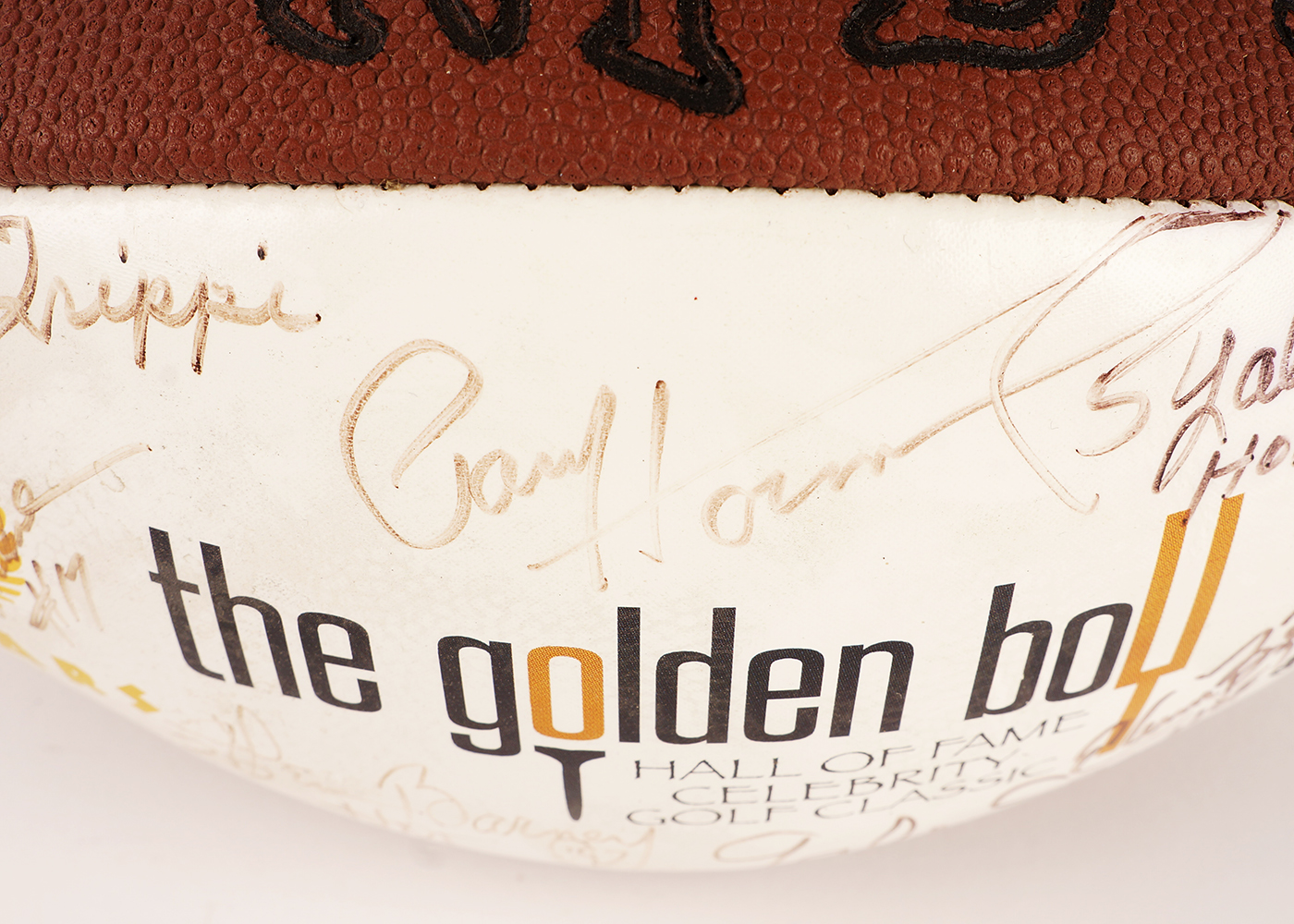 Charlie Strong Signed Football