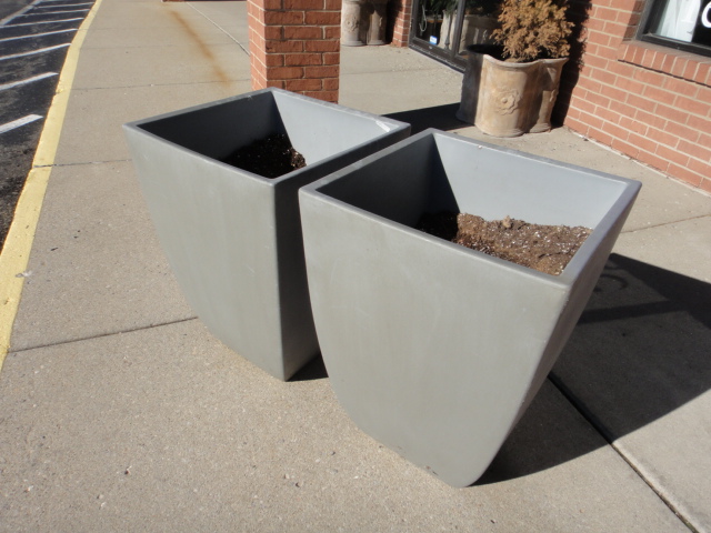 Two Large Outdoor Planters